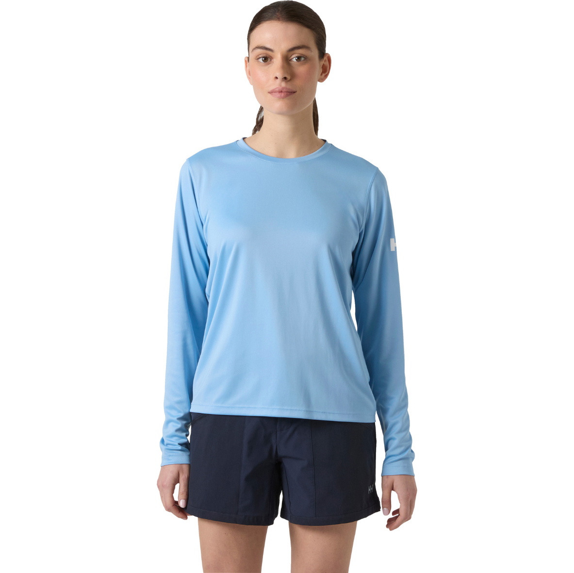 2026 Helly Hansen Womens Tech Crew Long Sleeve 2.0 49579 - Bright Blue